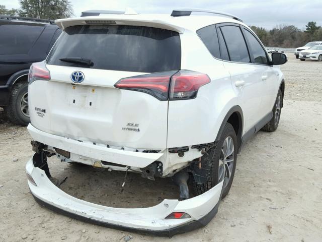 JTMRJREVXHD110300 - 2017 TOYOTA RAV4 HV LE WHITE photo 4