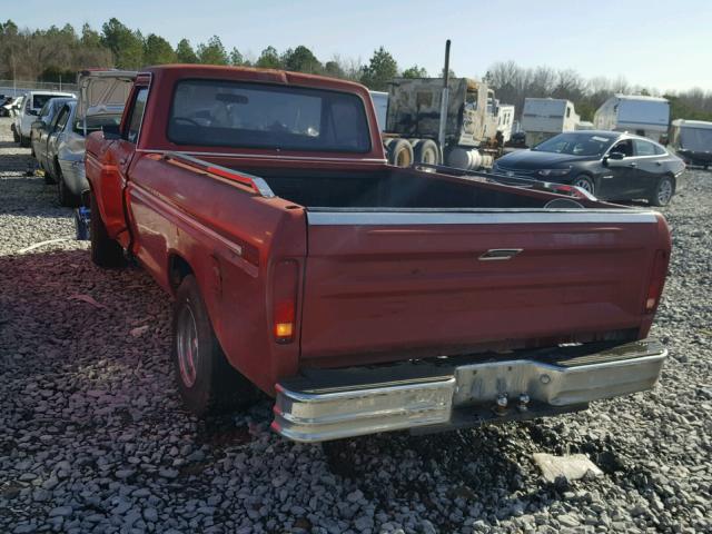 F10BUY88342 - 1977 FORD F-100 RED photo 3