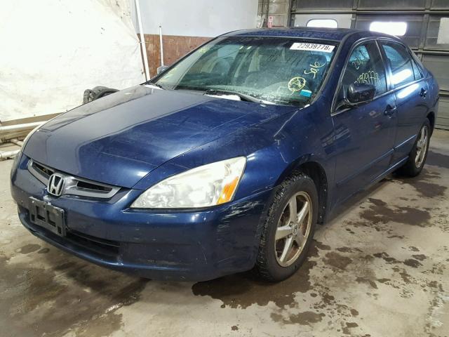 1HGCM55795A007939 - 2005 HONDA ACCORD EX BLUE photo 2