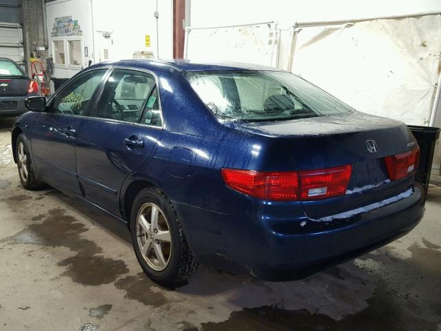 1HGCM55795A007939 - 2005 HONDA ACCORD EX BLUE photo 3