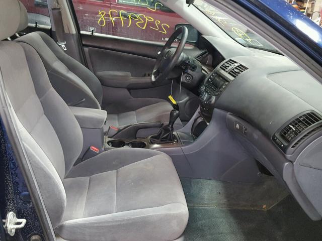 1HGCM55795A007939 - 2005 HONDA ACCORD EX BLUE photo 5