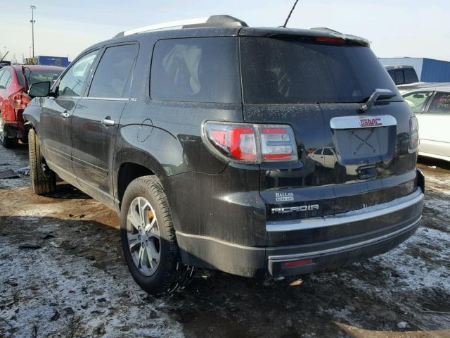 1GKKRRKDXFJ245754 - 2015 GMC ACADIA SLT BLACK photo 3