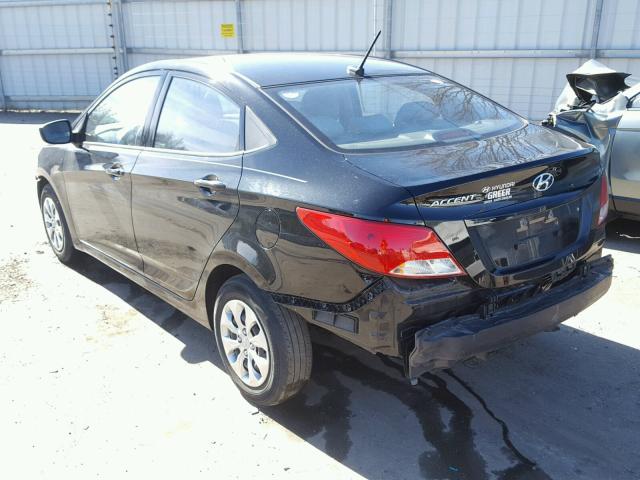 KMHCT4AE0GU077651 - 2016 HYUNDAI ACCENT SE BLACK photo 3