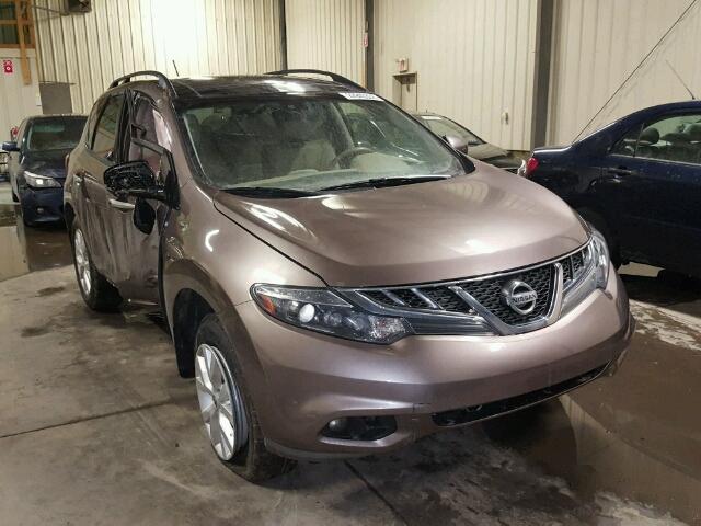 JN8AZ1MW8BW154474 - 2011 NISSAN MURANO S BROWN photo 1