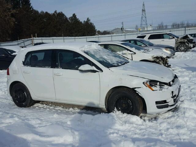 3VW117AU1FM059623 - 2015 VOLKSWAGEN GOLF WHITE photo 1