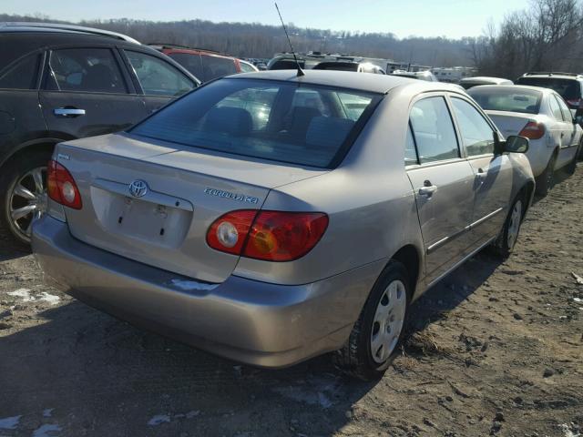 1NXBR32E43Z085264 - 2003 TOYOTA COROLLA CE TAN photo 4