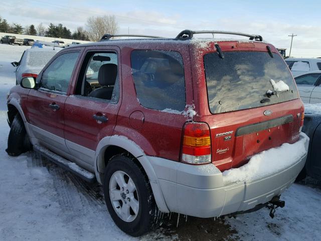 1FMYU93187KB98580 - 2007 FORD ESCAPE XLT RED photo 3