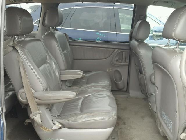 5TDZA22C74S070430 - 2004 TOYOTA SIENNA XLE BLUE photo 6