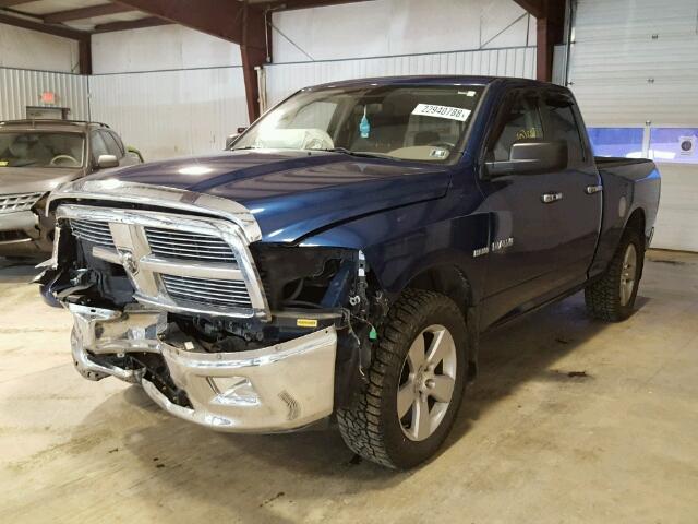 1D3HV18T69S812632 - 2009 DODGE RAM 1500 BLUE photo 2