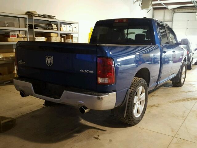 1D3HV18T69S812632 - 2009 DODGE RAM 1500 BLUE photo 4