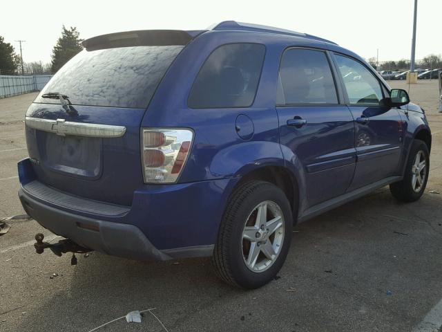 2CNDL63F466150135 - 2006 CHEVROLET EQUINOX LT BLUE photo 4