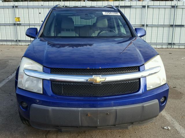 2CNDL63F466150135 - 2006 CHEVROLET EQUINOX LT BLUE photo 9