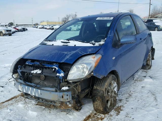 JTDJT923775093927 - 2007 TOYOTA YARIS BLUE photo 2