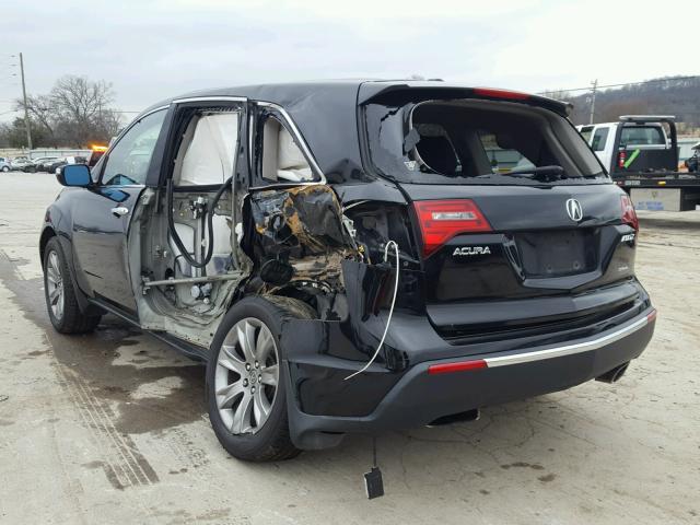 2HNYD2H72AH518414 - 2010 ACURA MDX ADVANC BLACK photo 3