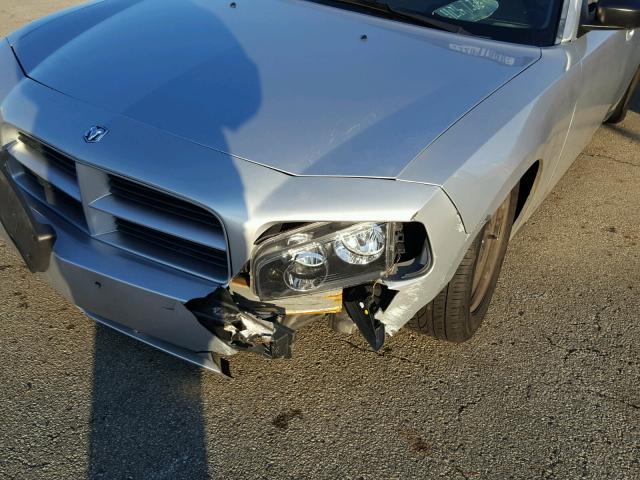 2B3KA43R27H761093 - 2007 DODGE CHARGER SE SILVER photo 10