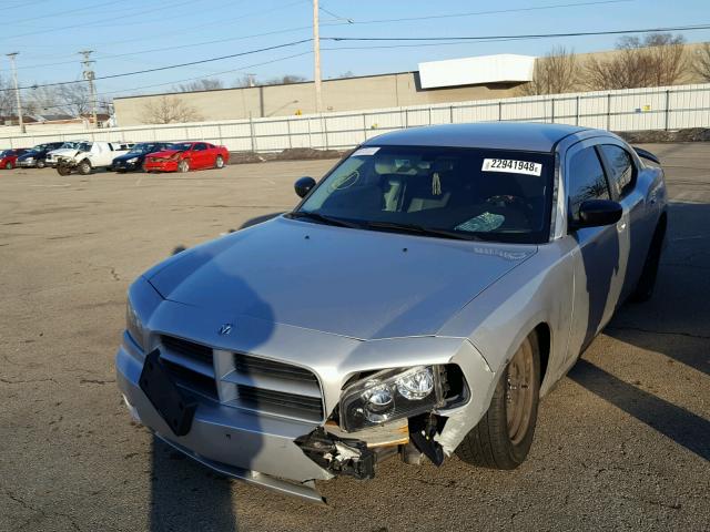 2B3KA43R27H761093 - 2007 DODGE CHARGER SE SILVER photo 2