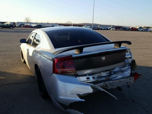 2B3KA43R27H761093 - 2007 DODGE CHARGER SE SILVER photo 3