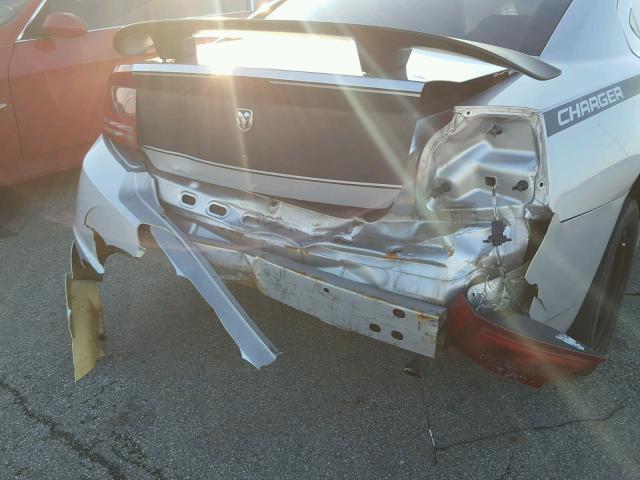 2B3KA43R27H761093 - 2007 DODGE CHARGER SE SILVER photo 9