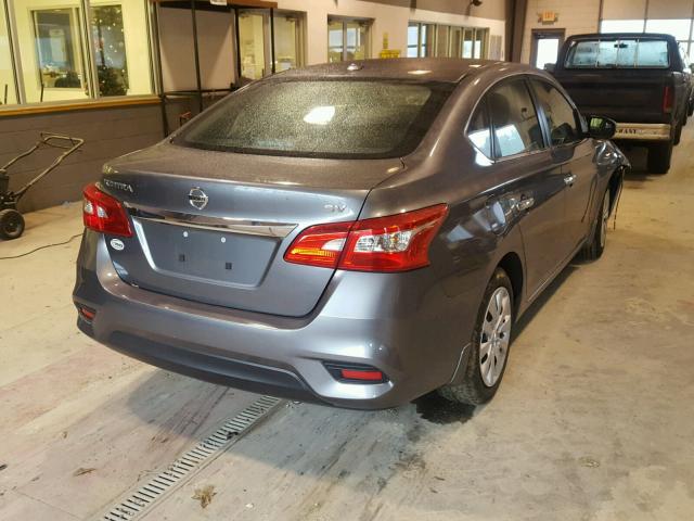 3N1AB7AP5GL649148 - 2016 NISSAN SENTRA S GRAY photo 4