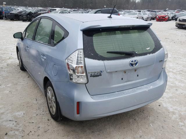 JTDZN3EU6C3136805 - 2012 TOYOTA PRIUS V BLUE photo 3