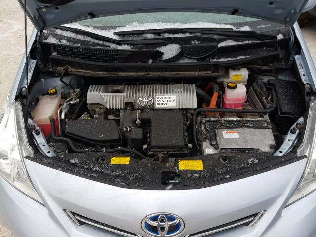 JTDZN3EU6C3136805 - 2012 TOYOTA PRIUS V BLUE photo 7