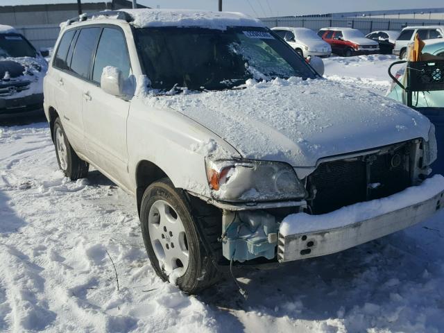 JTEEP21A760173930 - 2006 TOYOTA HIGHLANDER WHITE photo 1