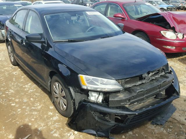 3VW2K7AJ1EM333327 - 2014 VOLKSWAGEN JETTA BASE BLACK photo 1