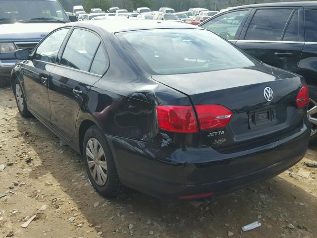 3VW2K7AJ1EM333327 - 2014 VOLKSWAGEN JETTA BASE შავი ფოტო 3