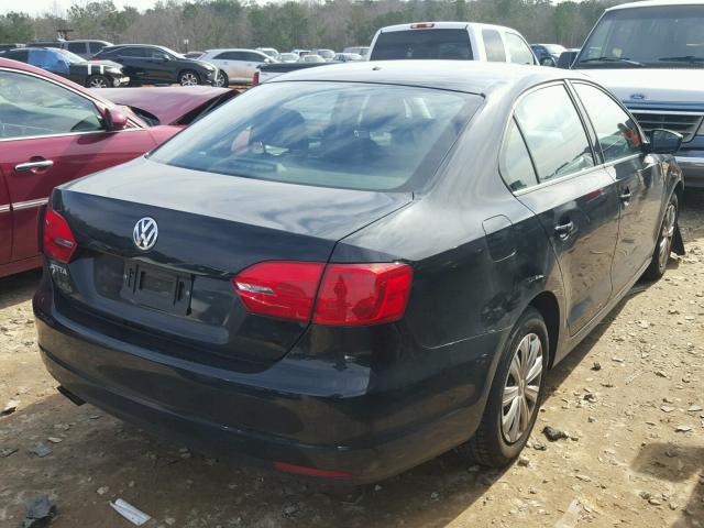3VW2K7AJ1EM333327 - 2014 VOLKSWAGEN JETTA BASE შავი ფოტო 4