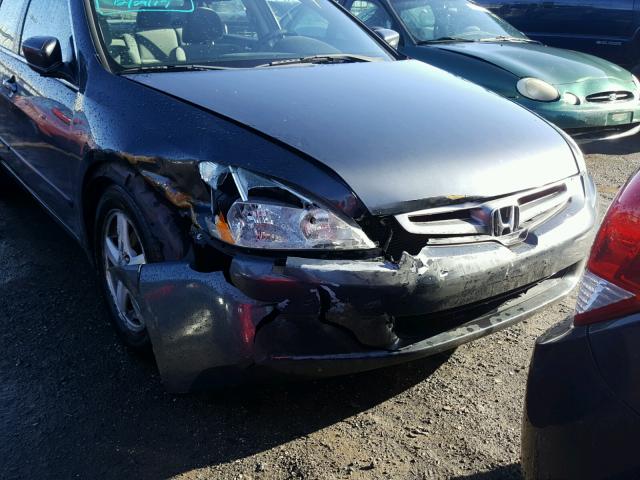 1HGCM56795A002402 - 2005 HONDA ACCORD EX GRAY photo 9