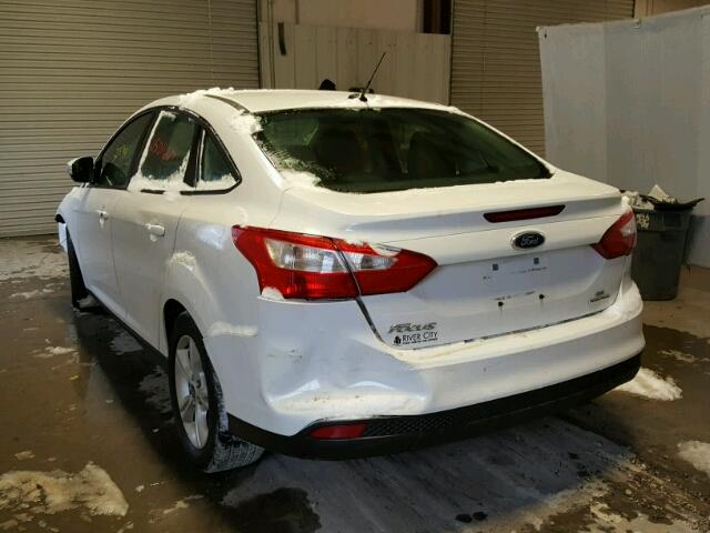 1FADP3F27EL459108 - 2014 FORD FOCUS SE WHITE photo 3