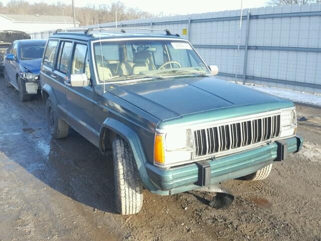 1J4FJ58S4NL147979 - 1992 JEEP CHEROKEE L GREEN photo 1