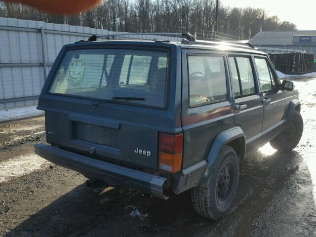 1J4FJ58S4NL147979 - 1992 JEEP CHEROKEE L GREEN photo 4