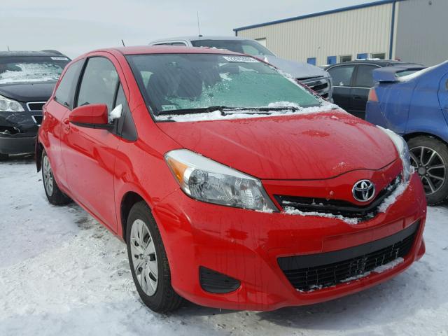 JTDJTUD37CD512522 - 2012 TOYOTA YARIS RED photo 1