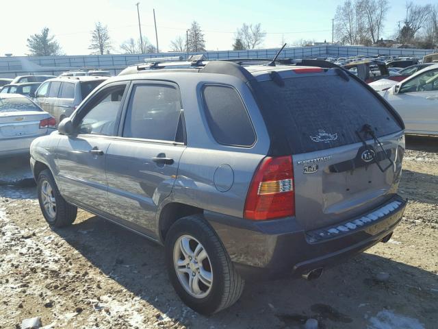 KNDJF723X67248713 - 2006 KIA NEW SPORTA GRAY photo 3