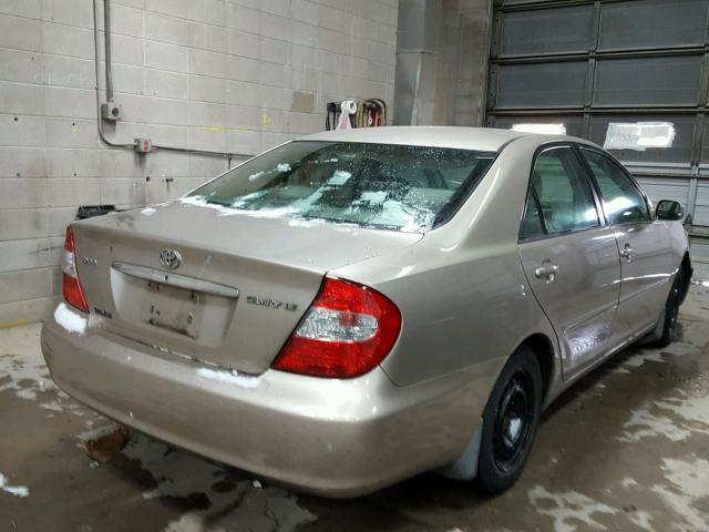 4T1BE32K42U536970 - 2002 TOYOTA CAMRY LE TAN photo 4