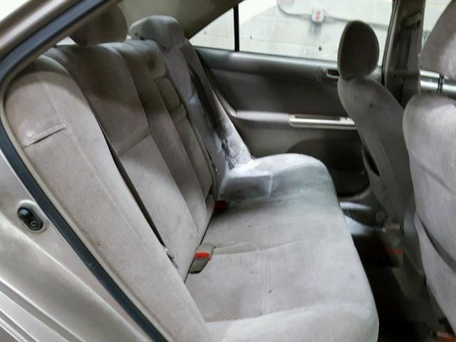 4T1BE32K42U536970 - 2002 TOYOTA CAMRY LE თაფლისფერი ფოტო 6