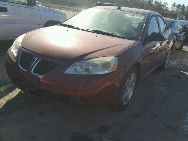 1G2ZG57B994124821 - 2009 PONTIAC G6 RED photo 2