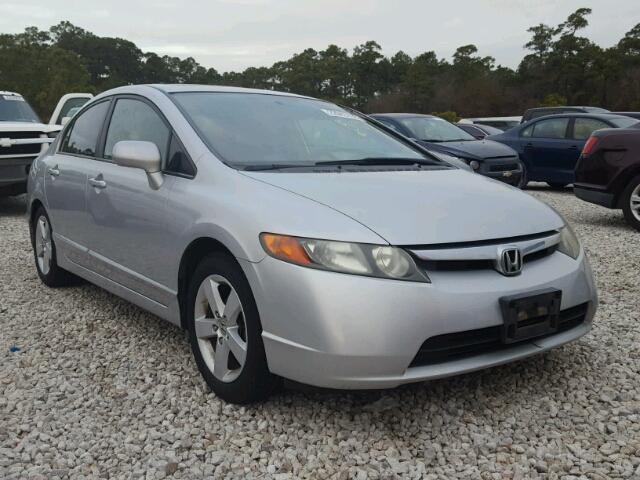 1HGFA16877L037714 - 2007 HONDA CIVIC EX SILVER photo 1