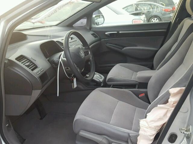 1HGFA16877L037714 - 2007 HONDA CIVIC EX SILVER photo 9