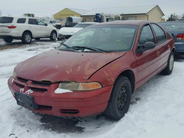 1B3EJ46X8XN577792 - 1999 DODGE STRATUS MAROON photo 2