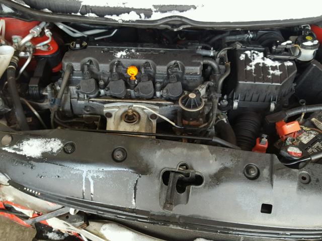 2HGFG12867H505868 - 2007 HONDA CIVIC EX წითელი ფოტო 7