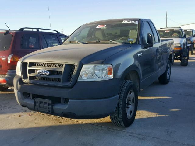 1FTRF12225NC09762 - 2005 FORD F150 GRAY photo 2