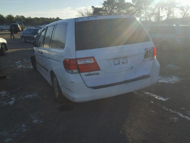 5FNRL38279B013798 - 2009 HONDA ODYSSEY LX WHITE photo 3