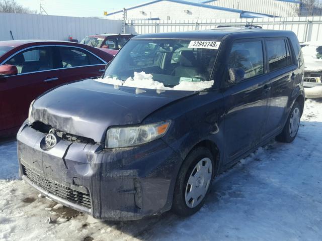 JTLZE4FE0B1124239 - 2011 TOYOTA SCION XB BLUE photo 2