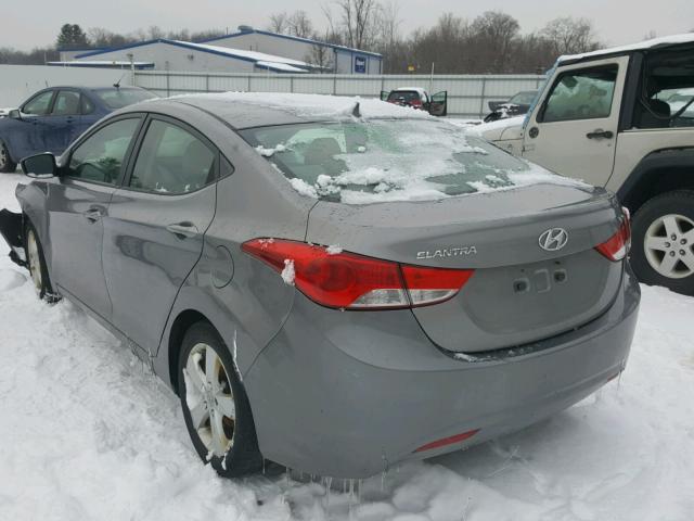 KMHDH4AE7BU138699 - 2011 HYUNDAI ELANTRA GL GRAY photo 3