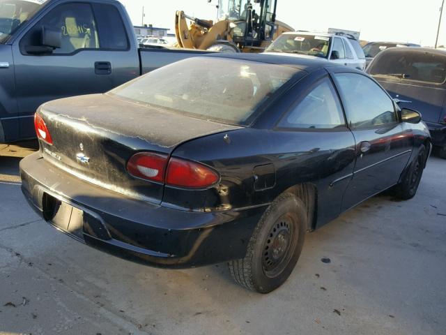 1G1JS124X27462637 - 2002 CHEVROLET CAVALIER L BLACK photo 4