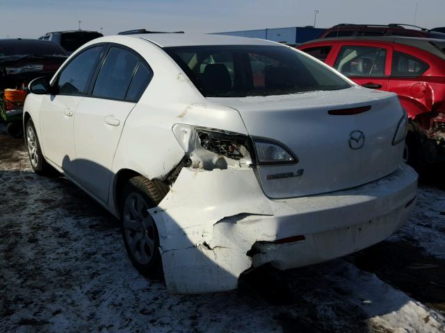 JM1BL1UF6C1579949 - 2012 MAZDA 3 I WHITE photo 3