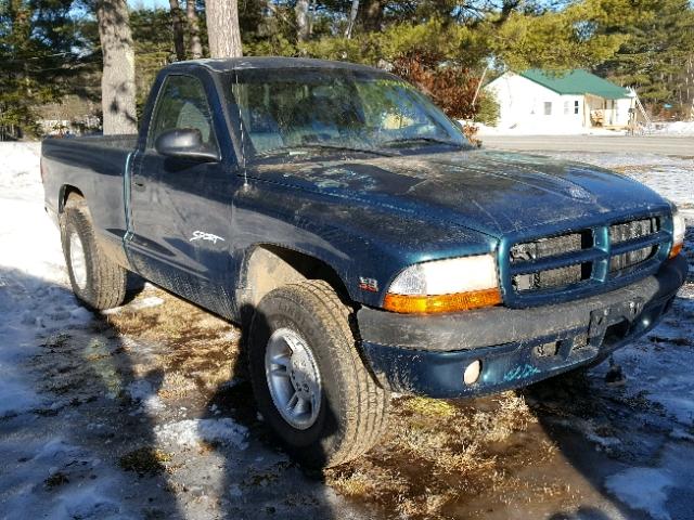 1B7GG26Y3WS584930 - 1998 DODGE DAKOTA GREEN photo 1