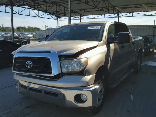 5TFEV54178X051392 - 2008 TOYOTA TUNDRA CRE BEIGE photo 2